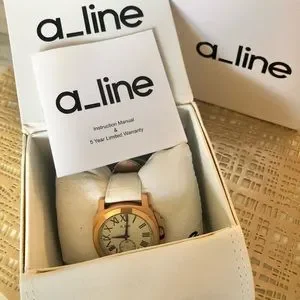 A_Line | Accessories | Aline Pyar White Leather Rose Gold  display picture 1